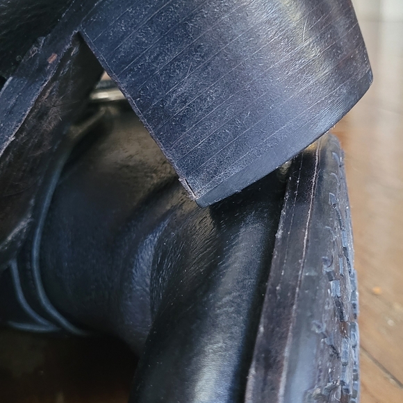 Frye Black Leather Harness Boots - Picture 12 of 16